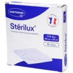 STERILUX ES compresse gaze sterile 10 x 10 cm, 10 sachets de 2 - code LPPR 1377646