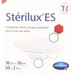 STERILUX ES compresse gaze sterile 10 x 10 cm, 50 sachets de 2 - code LPPR 1353048