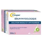 COOPER Sérum physiologique Lavage du nez et des yeux Hygiène quotidienne Pour toute la famille Fabriqué en France