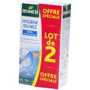 HUMER HYGIENE DU NEZ solution nasale adulte - lot de 2