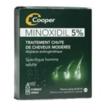 MINOXIDIL COOPER 5 % solution pour application cutanee - 3 flacons PEHD de 60 ml