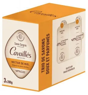Rogé Cavaillès Savon surgras Nectar de miel — 3 x 200 g