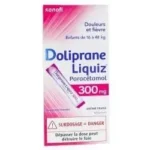Doliprane Liquiz 300 mg, suspension buvable en sachet — boîte de 12