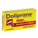 Doliprane adultes 1000 mg, suppositoire — boîte de 8