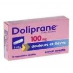 Doliprane 100 mg, suppositoire sécable — boîte de 10