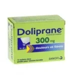 Doliprane 300 mg, poudre pour solution buvable en sachet-dose — boîte de 12