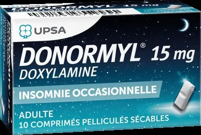 Donormyl 15 mg — 10 comprimés pelliculés sécables — présentation française