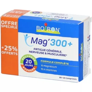 Boiron Magnésium Mag'300+ Fatigue Nerveuse ou Musculaire