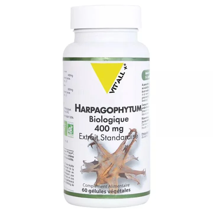 Vitall+ Harpagophytum Bio 400 mg 60 gélules végétales