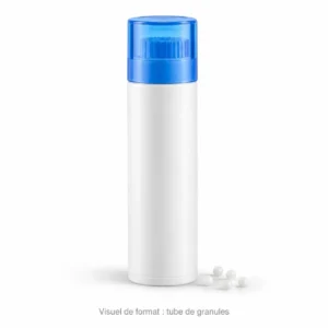 Visuel illustratif de format : tube de granules
