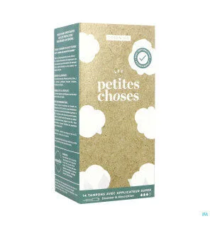 Les Petites Choses Tampon coton bio avec applicateur Super — 14 unités