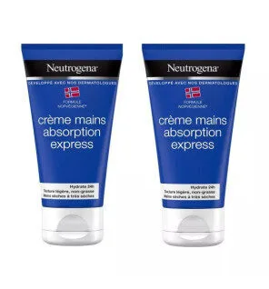 Neutrogena Crème mains Absorption Express Formule Norvégienne — lot de 2 x 75 ml