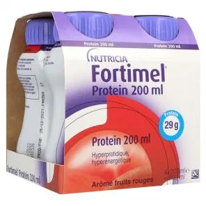 Fortimel Protein Fruits rouges — 4 bouteilles de 200 ml