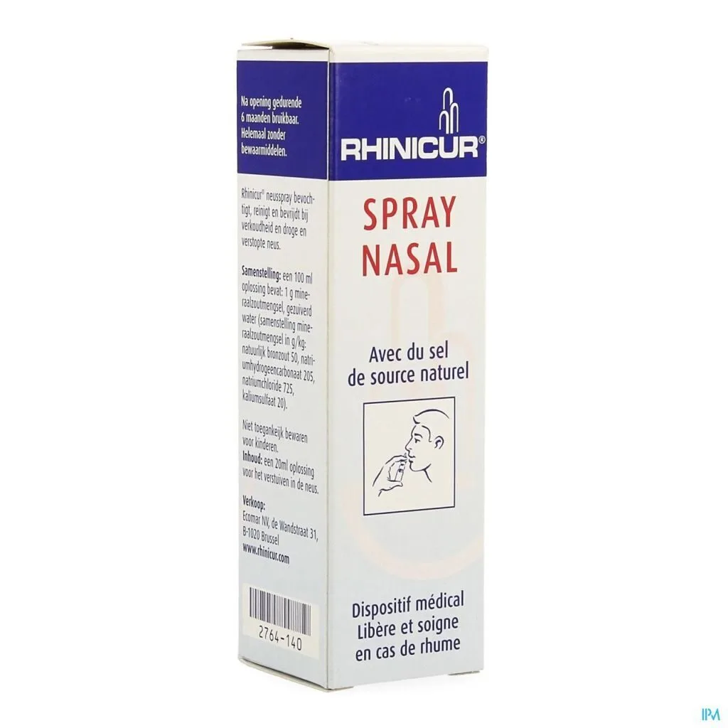 Rhinicur Spray nasal au sel naturel de source — 20 ml