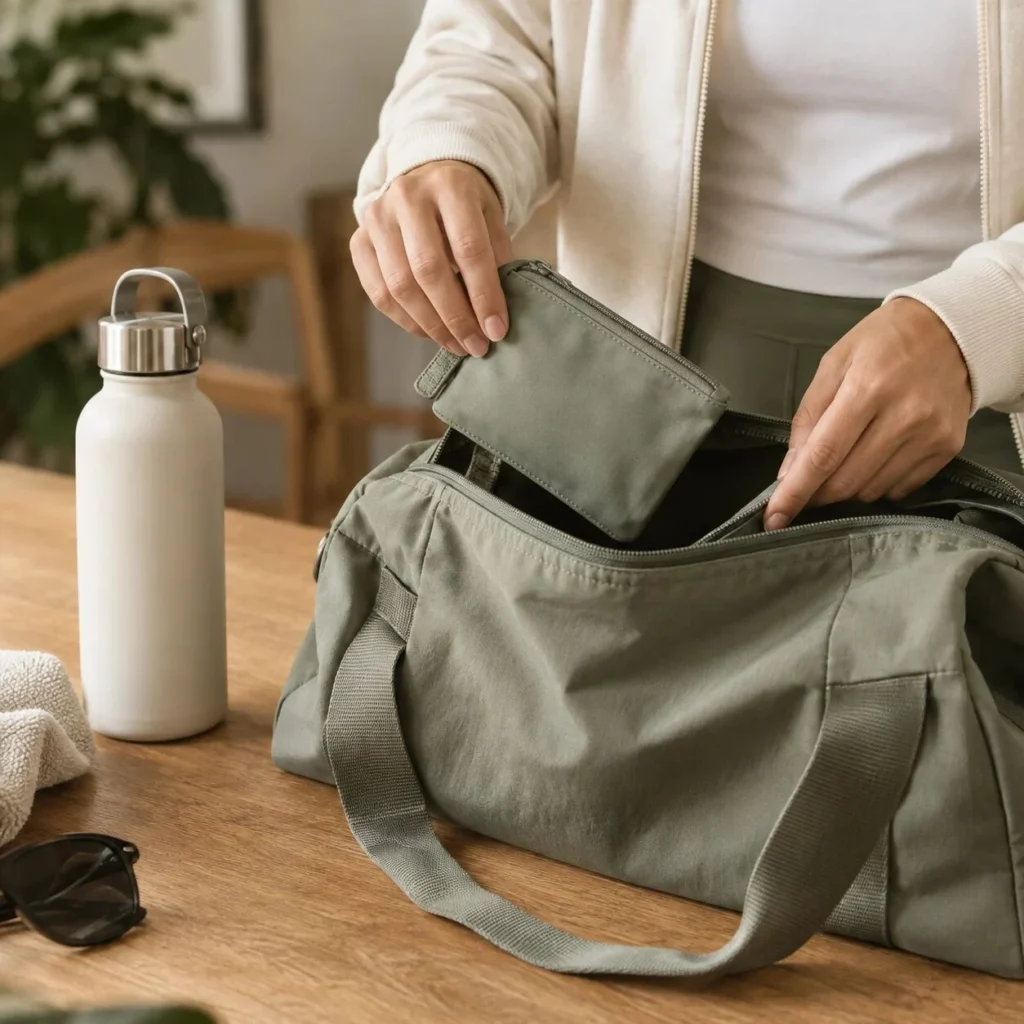 Illustration de routine sportive — accessoires non inclus