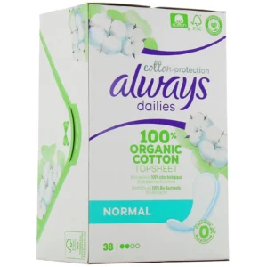 ALWAYS BIO COTTON PROTECTION Protège-slip normal Paq/38