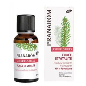 PRANAROM DIFFUSION Huile essentielle pour diffuseur force et vitalité bio Fl/30ml