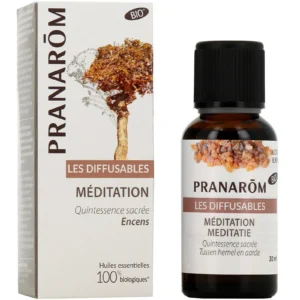 PRANAROM DIFFUSION Huile essentielle pour diffuseur méditation bio Fl/30ml