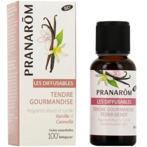 PRANAROM DIFFUSION Huile essentielle pour diffuseur tendre gourmandise bio Fl/30ml