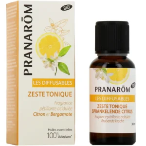 PRANAROM DIFFUSION Huile essentielle pour diffuseur zeste tonique bio Fl/30ml